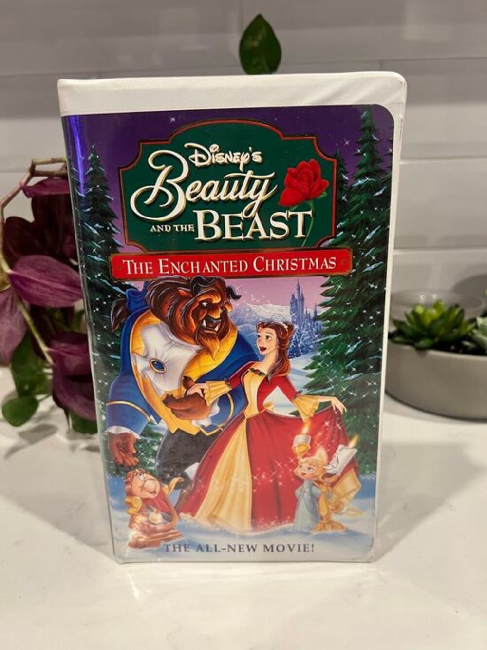 Vintage Beauty and the Beast Enchanted Christmas VHS